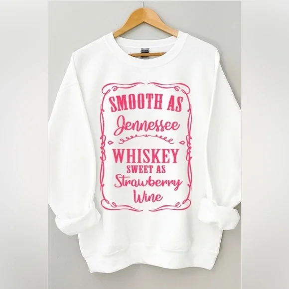 NWT CREW NECK SMOOTH AS WHISKEY - S M L - Picture 1 of 2
